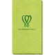 Green Lizard Caspari Paper Linen Like Guest Towels Image 1 of 3